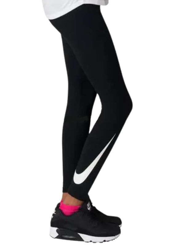 Дитячі котонові лоcіни Nike Girls NSW Club legging logo AJ6842 black