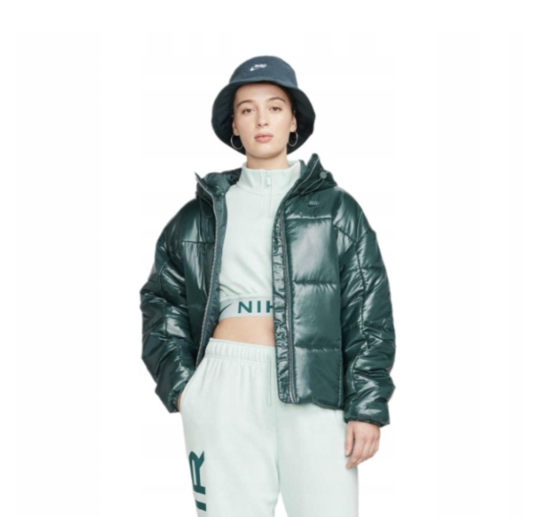 Жіноча куртка Nike W NSW PE Shine Puffer FB8769-328 green