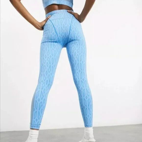 Лосіни Adidas Ivy Park MESH Monogram Mesh Tight H57088 light blue